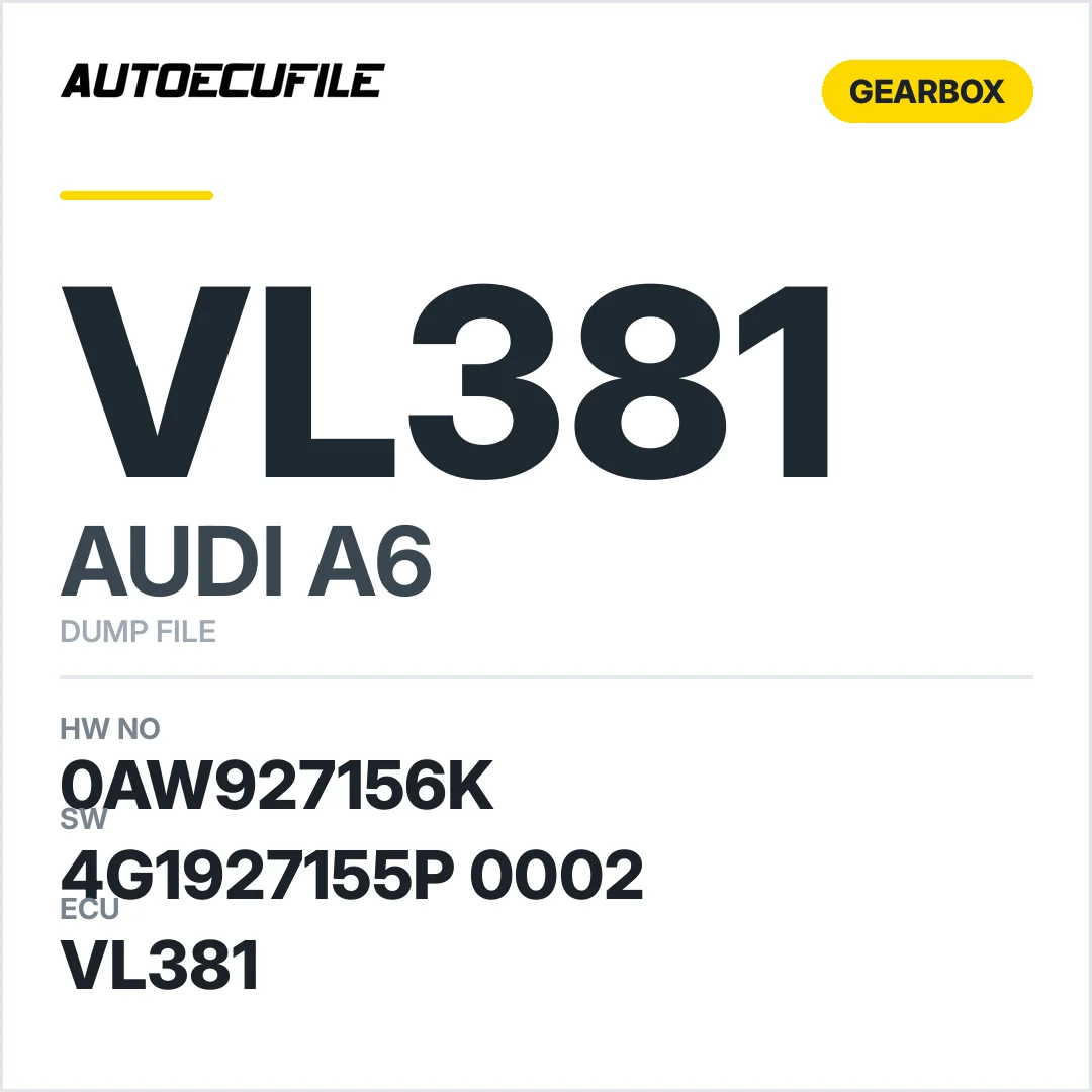 AUDI A6 GEARBOX VL381 0AW927156K 4G1927155P 0002 DUMP