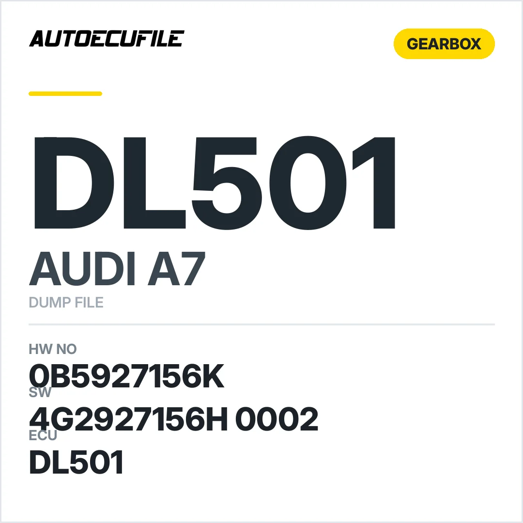 AUDI A7 GEARBOX DL501 0B5927156K 4G2927156H 0002 DUMP
