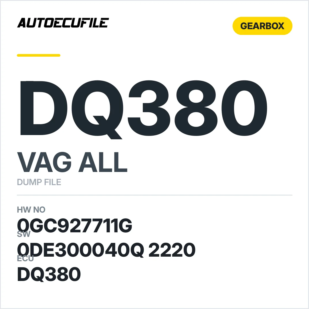 VAG GEARBOX DQ380 0GC927711G 0DE300040Q 2220 DUMP