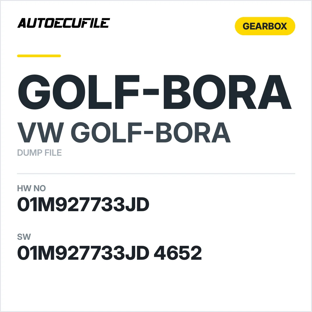 VW GOLF-BORA GEARBOX 01M927733JD 01M927733JD 4652 DUMP